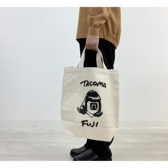 TACOMA FUJI (タコマフジ) / HANDWRITING LOGO TOTE BAG / ナチュラル