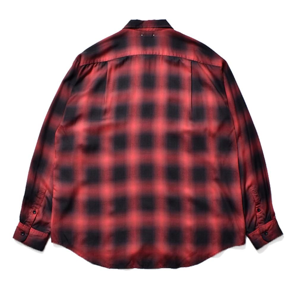 MINEDENIM ×CDL 登坂広臣 Rayon Ombre Check Loose Work SH / マイン