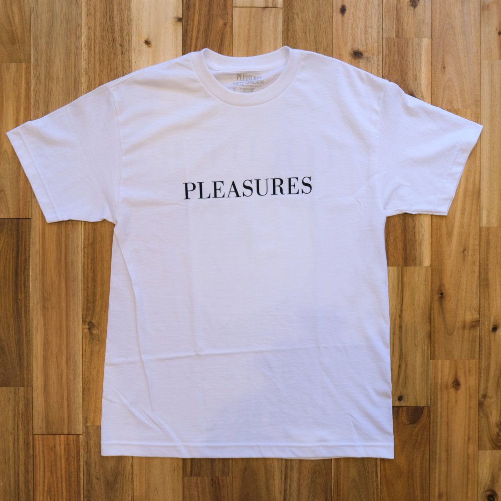 <img class='new_mark_img1' src='https://img.shop-pro.jp/img/new/icons3.gif' style='border:none;display:inline;margin:0px;padding:0px;width:auto;' />PLEASURES プレジャーズ / Tシャツ SUBSTANCE T-SHIRTS 【WHITE】