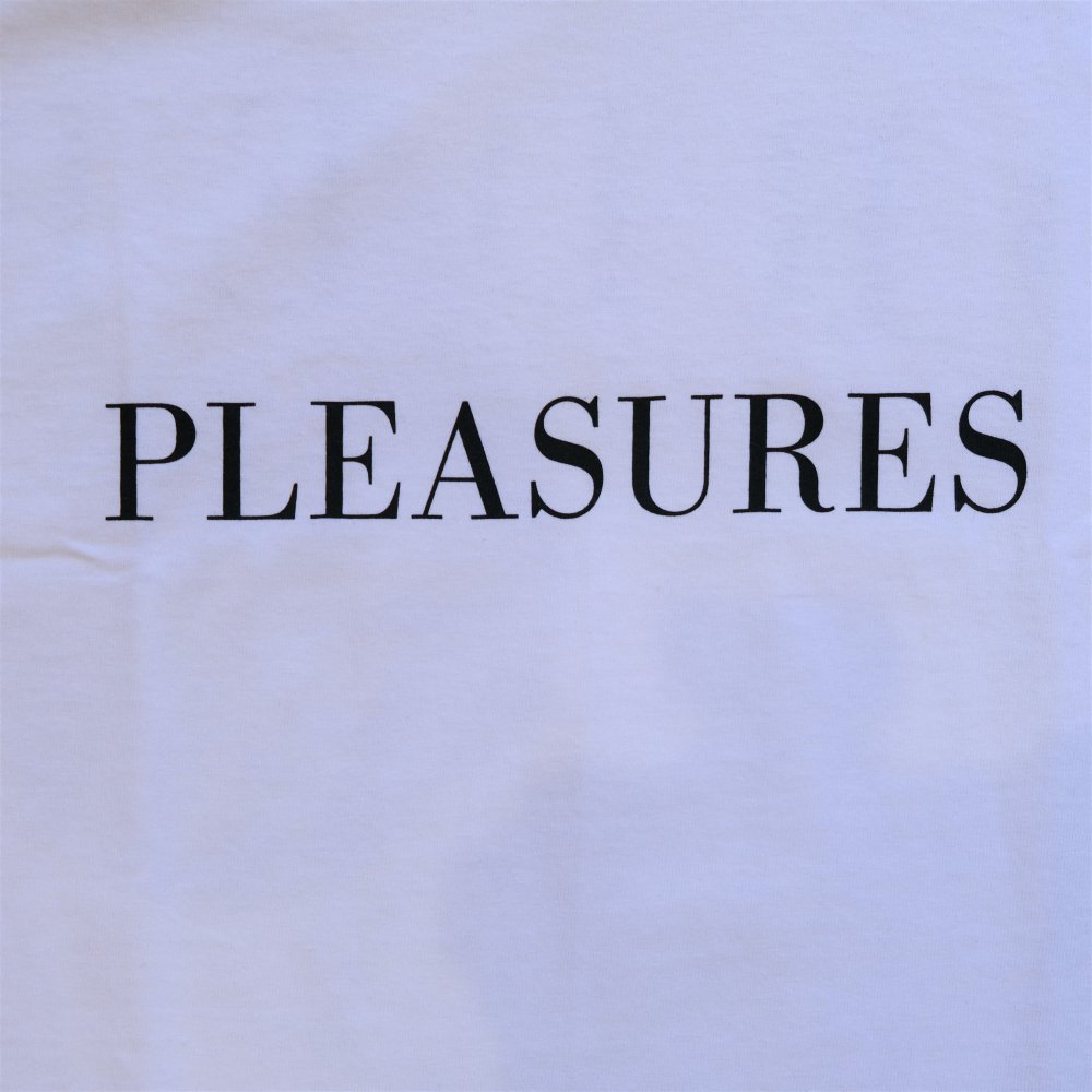 <img class='new_mark_img1' src='https://img.shop-pro.jp/img/new/icons3.gif' style='border:none;display:inline;margin:0px;padding:0px;width:auto;' />PLEASURES プレジャーズ / Tシャツ SUBSTANCE T-SHIRTS 【WHITE】