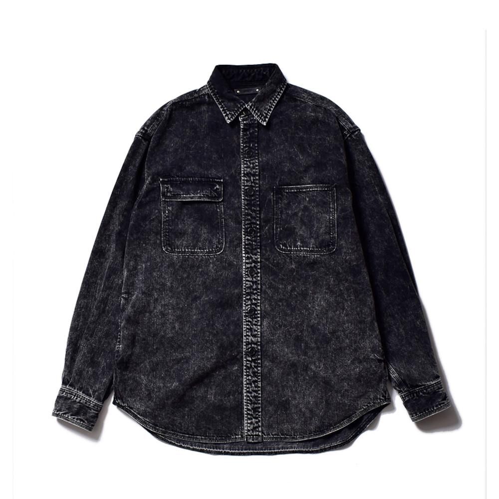 MINEDENIM マインデニム / シャツ Bleach Overdyed Denim Over SH