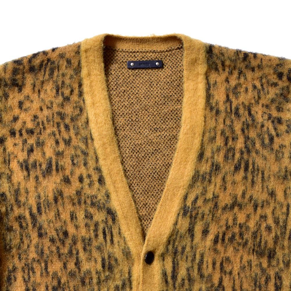 MINEDENIM マインデニム / ニット カーディガン Kid Mohair Leopard ...