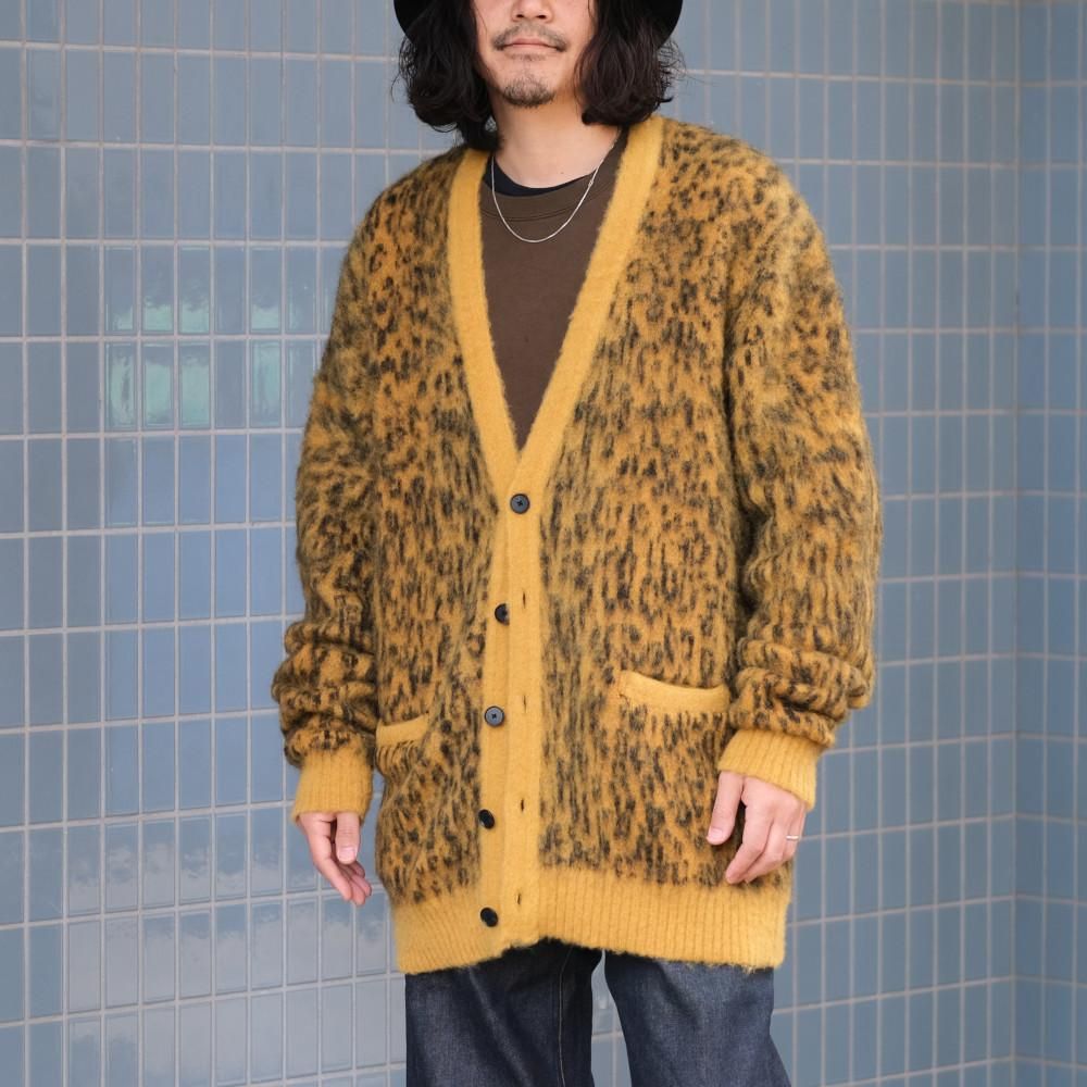 MINEDENIM マインデニム / ニット カーディガン Kid Mohair Leopard 