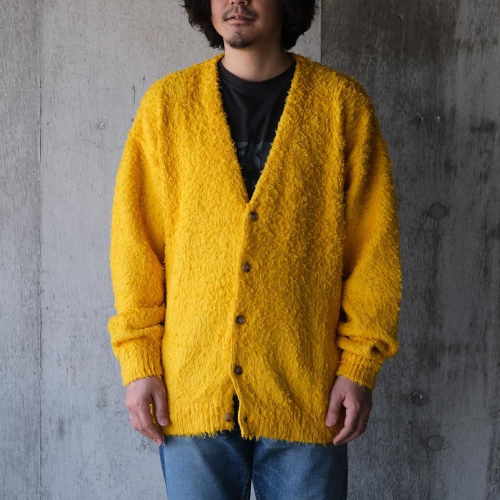 MINEDENIM Shaggy Cotton Knit Cardigan