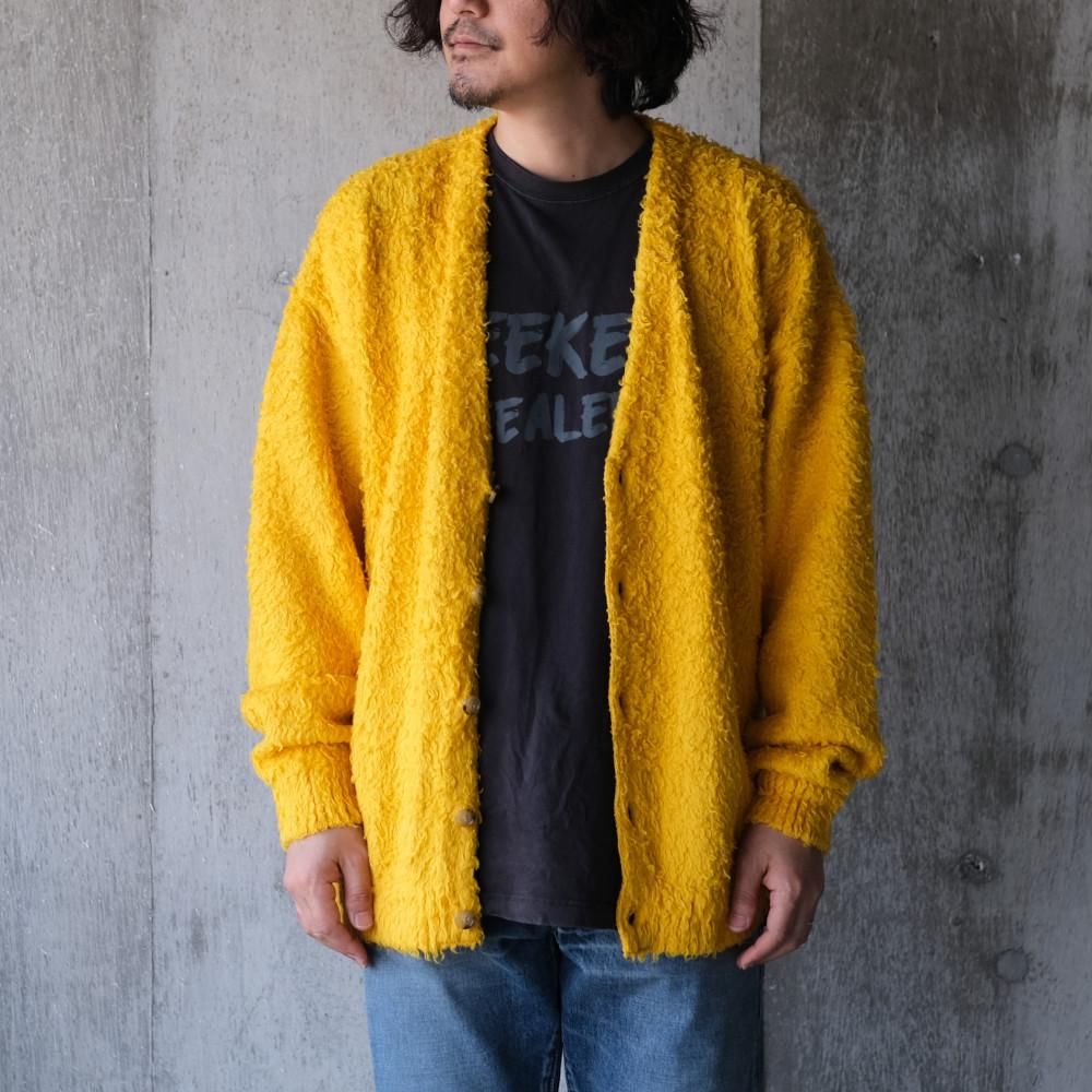 MINEDENIM Shaggy Cotton Knit Cardigan