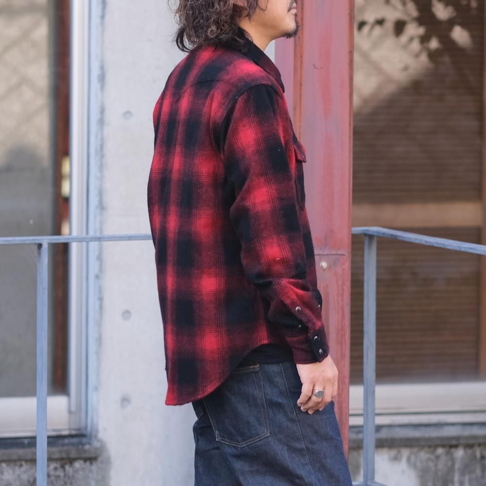 MINEDENIM マインデニム / シャツ Ombre Check Flannel RF Western SH ...