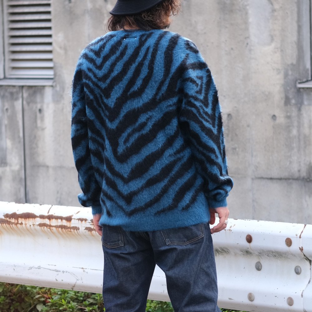 MINEDENIM マインデニム / ニット Zebra Mohair Knit Crewneck