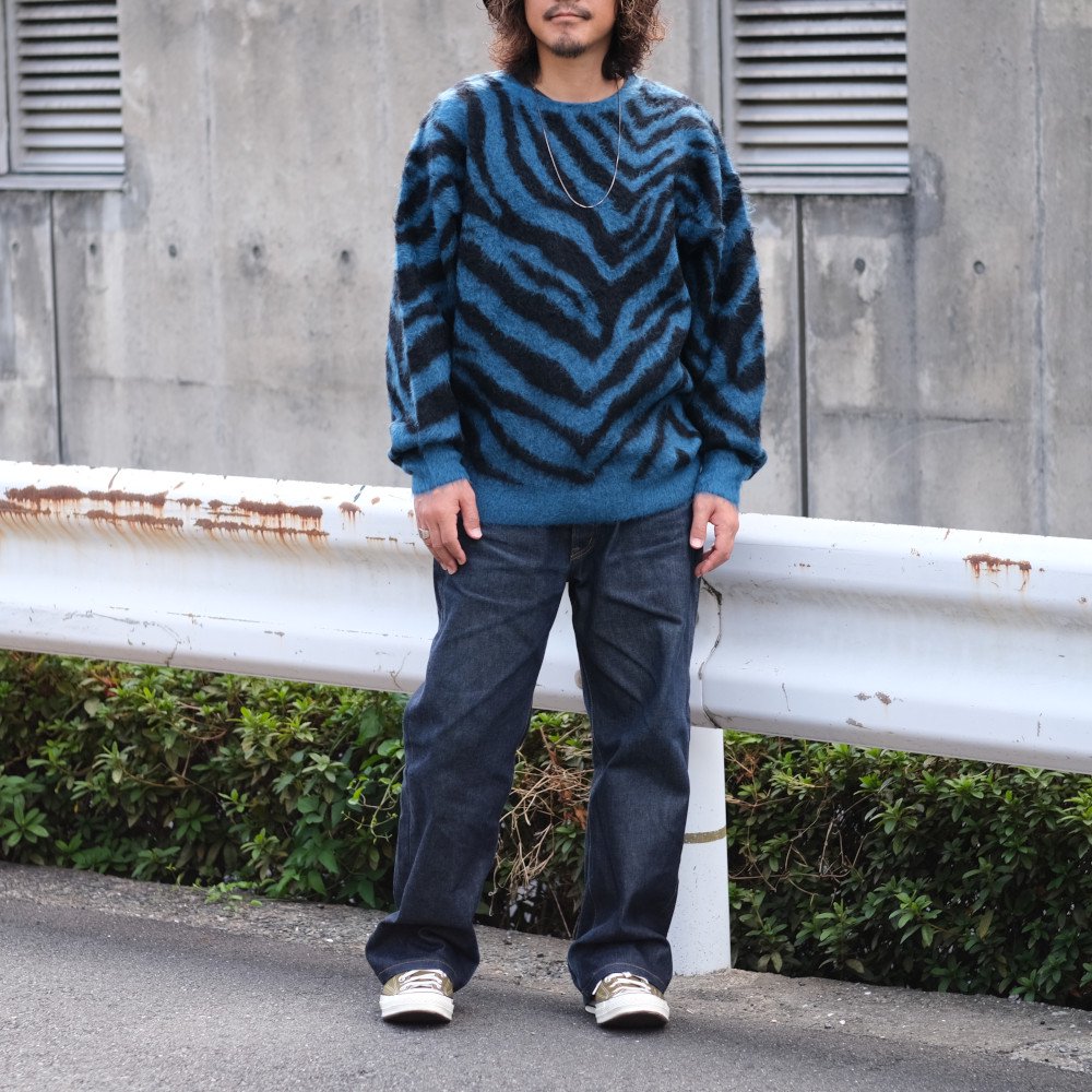 MINEDENIM マインデニム / ニット Zebra Mohair Knit Crewneck