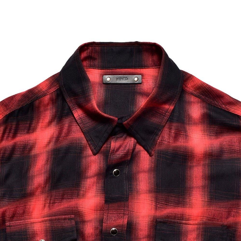 MINEDENIM マインデニム / シャツ Distortion Ombre Check L MINEDENIM マインデニム / シャツ Distortion Ombre Check L