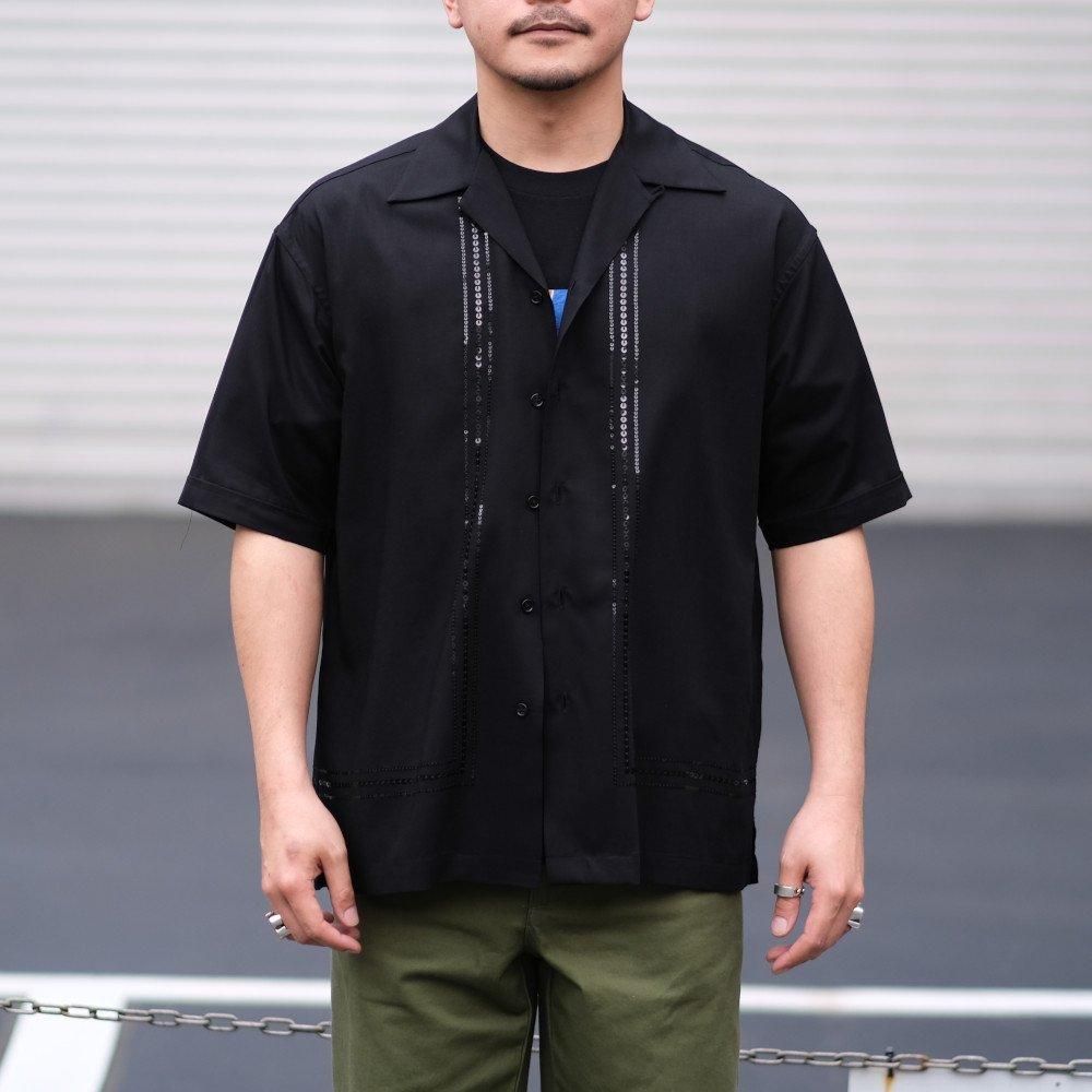 マインデニム　開襟シャツ MINEDENIM（マインデニム）CU.Denim Checker flag S/S Open