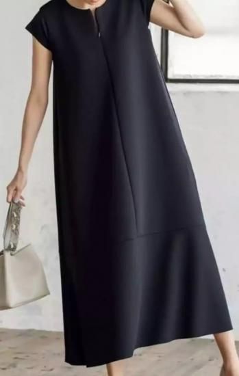 フロントファスナーバックオープンワンピース Maniere Select Fasion
