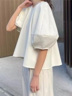 フリル袖スウェットプルオーバー - Maniere sélect fasion