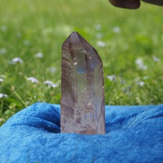 LS076a Crystaline Lemurian (Steps, Pink)   196g 110mm