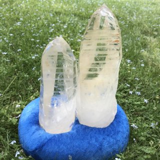 LS058a  Crystalina Lemurian (Doorway, Pair)   703g 180mm  &  1,027g 190mm