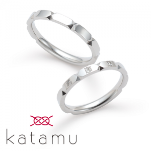 カタム 結婚指輪（２本セット）折り紙 おりがみ RF