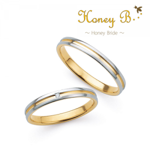 ハニーブライド 結婚指輪（2本セット）ヒマワリ RF