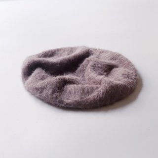 Vintage angora beret gray