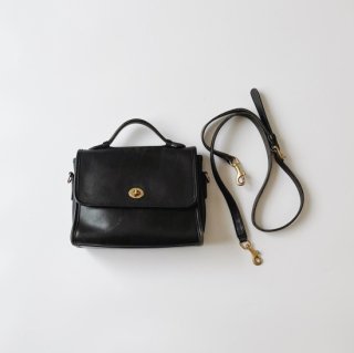 Vintage COACH 2-way shoulder bag Black