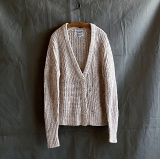 Vintage Silk Wool Roughly Knit Cardigan