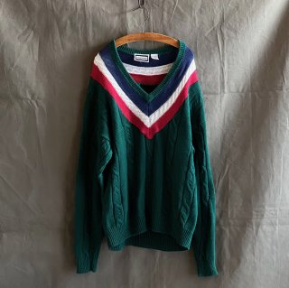 Vintage Ramie Cotton Oversize Tilden Sweater