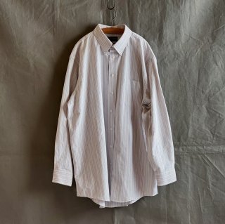 Oversized Button-Down Striped Shirt