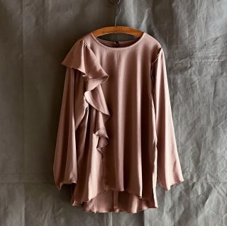 t.yamai Paris Asymmetric Frill Blouse