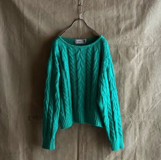 Vintage Ramie Cotton Cable Summer Knit Sweater