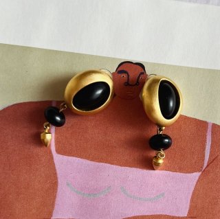 Vintage GIVENCHY Swing Ball Earrings
