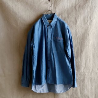 Vintage TRUSSARDI Indigo Blue Shirt