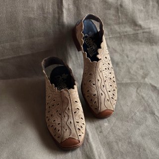 rieker Leather Cutting Design Sandals
