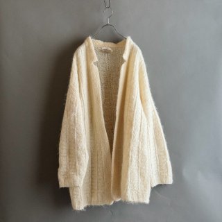 Vintage Mohair Long Knit Cardigan