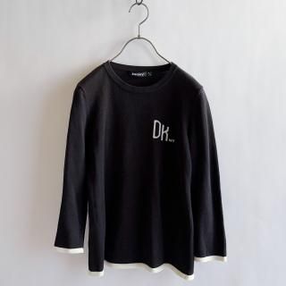 DKNY Initial 3/4 Sleeve Cotton Knit Sweater