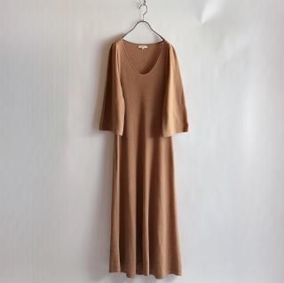 DEMYLEE Flare Sleeve Maxi Knit Dress