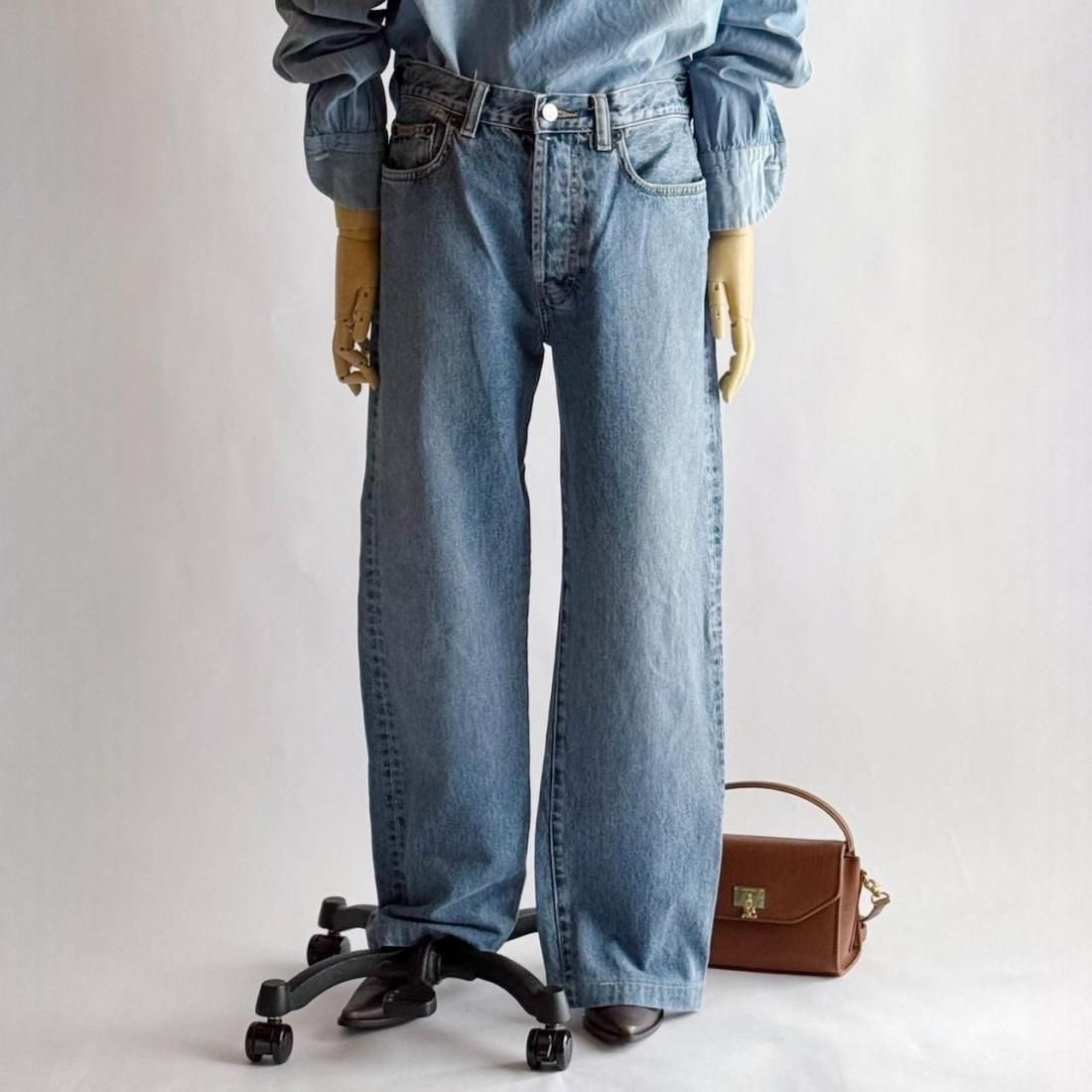 ECKHAUS LATTA Orange Color Denim Pants - WATASHI A vintage shop ECKHAUS LATTA Orange Color Denim Pants - WATASHI A vintage shop