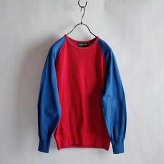 Ralph Lauren Raglan Sleeve Sweat 2Tone Color