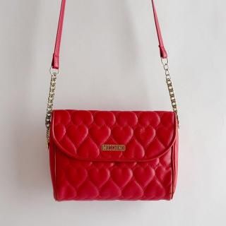 MOSCHINO Heart Motif Chain Shoulder Bag