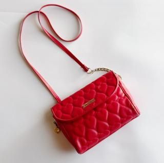 MOSCHINO Heart Motif Chain Shoulder Bag