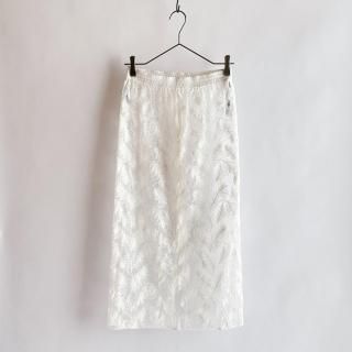 Feather Motif Sheer Skirt