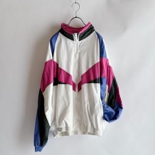 Vintage High Neck Zip-Up Jacket