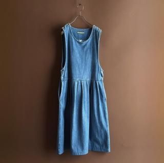 Vintage Demim Jumper Salopette Skirt