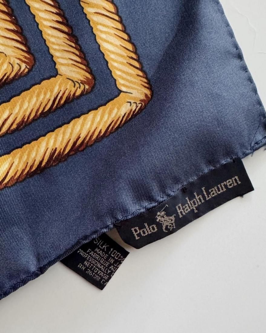 MADE IN ITALIE製 【Ralph Lauren 】シルクスカーフ 1989年 ラルフローレン コレクションライン イタリア製 シルク