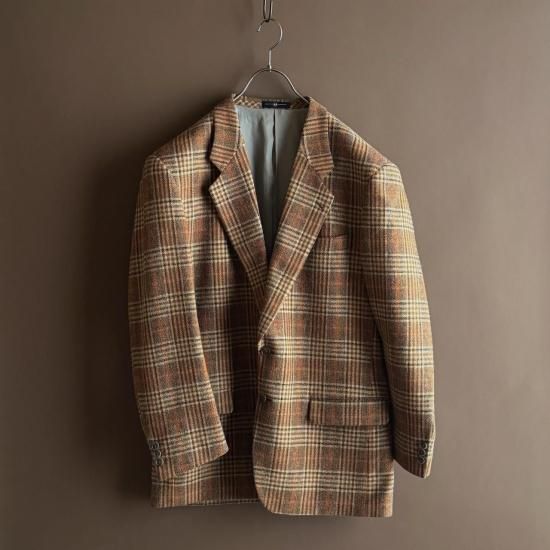 Vintage Check Tweed Oversized Tailored Jacket - WATASHI A vintage shop