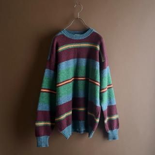 Vintage Benetton Border Shetland Knit Sweater