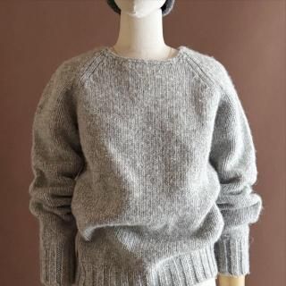 Made In Scotland Raglan Sleeve Knit Sweater