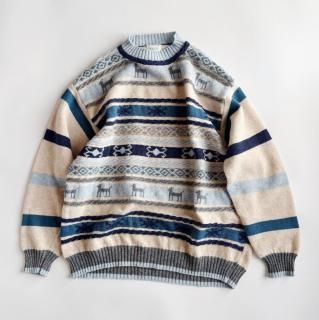 Vintage BENETTON Folklore Knit Sweater