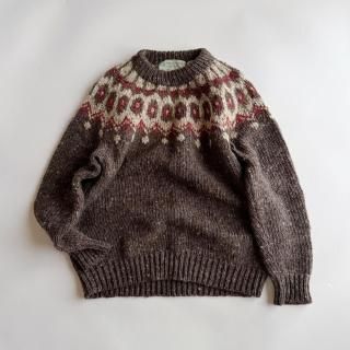 Made In Ireland Fair Isle Nordic Knit Sweater