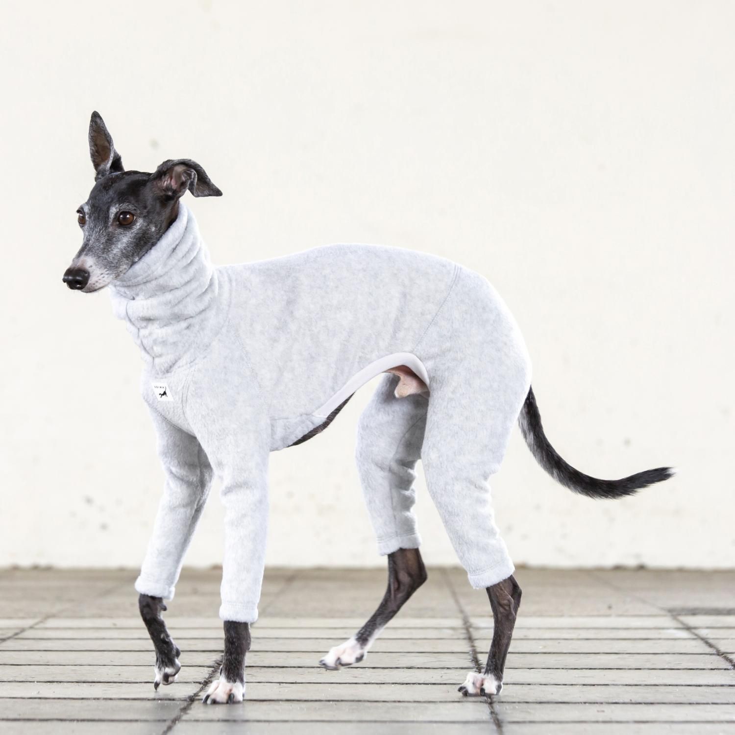 FLEECE L/S ROMPERS [ICE] - イタグレ / ウィペット服 SOIMA