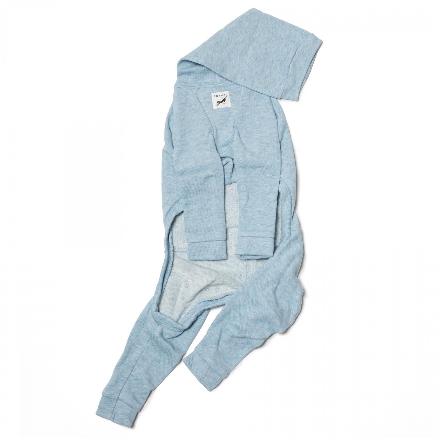 イタグレ ウィペット 浴衣 ブルー QUILTING VEST [LIGHT BLUE