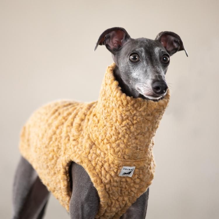 POPCORN WOOL BLEND KNIT VEST [YELLOW]