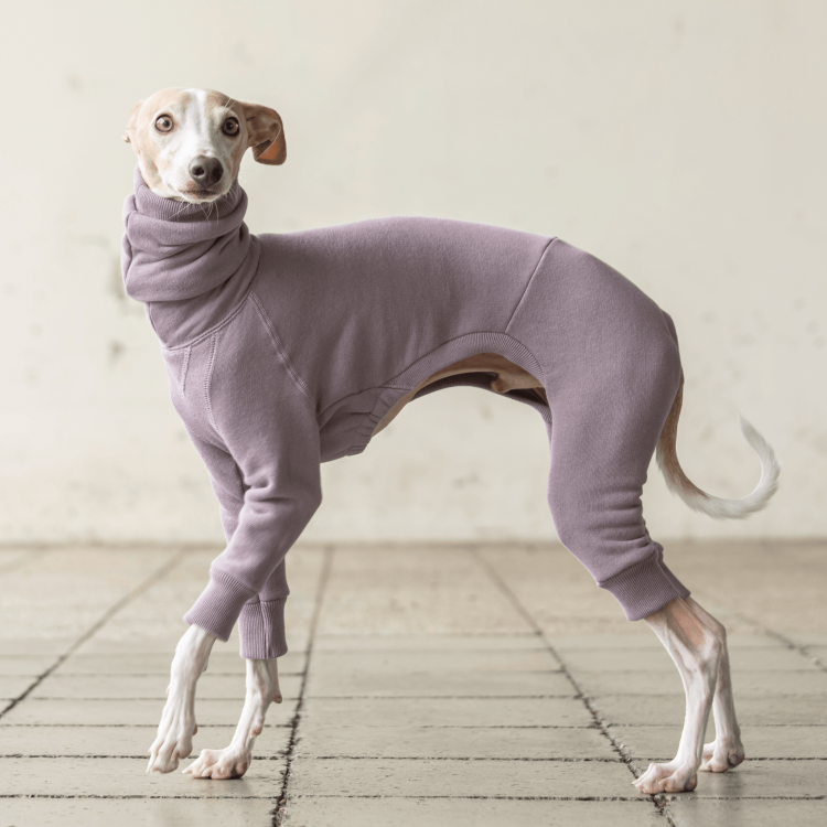 TSURIURAKE SWEAT L/S ROMPERS [LAVENDER]